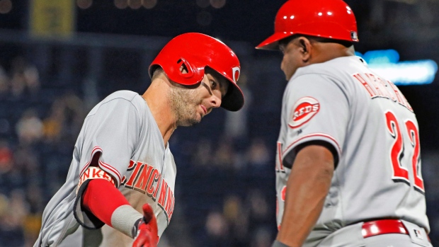 Jesse Winker hits three homers vs. St. Louis, including a go-ahead shot in  the 9th 