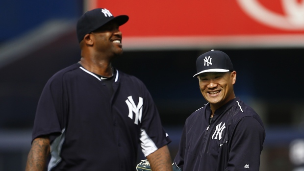 CC Sabathia leaves ALCS Game 4 with injury