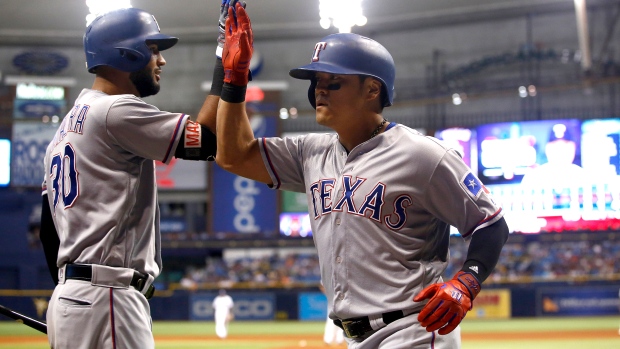 Texas Rangers on X: Shin-Soo Choo & his wife, Mia, presented