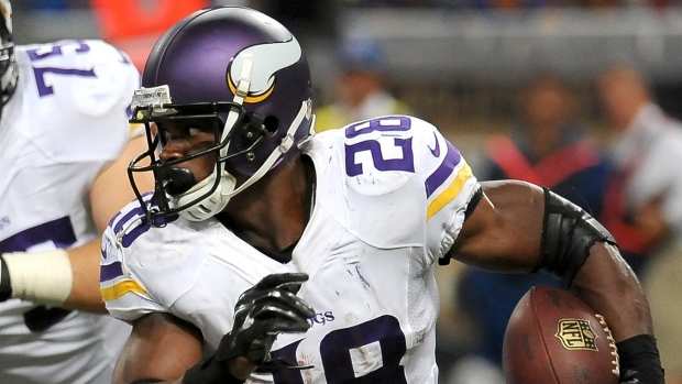 Adrian Peterson of Minnesota Vikings active, will play vs