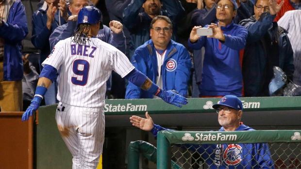 Baez, Almora homer as Cubs rout Mets