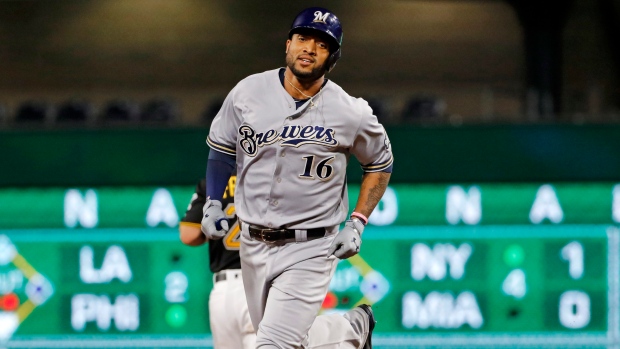 Brewers trade Domingo Santana to Seattle for Ben Gamel, minor-leaguer