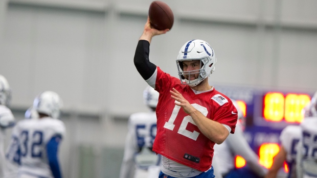 Colts eager to get Andrew Luck back in mini-camp