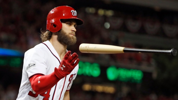 Bryce Harper hits home run in first at-bat back from disabled list 