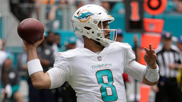 Gunslinger' QB Moore takes over for Dolphins against Ravens