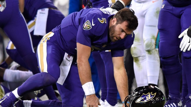 Ravens lose Joe Flacco, beat Dolphins 40-0 behind defense – The Denver Post