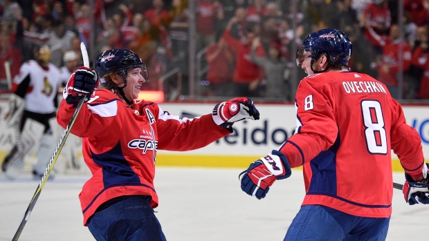 Alex Ovechkin and Nicklas Backstrom