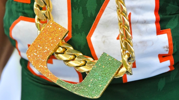 Miami Hurricanes turnover chain 