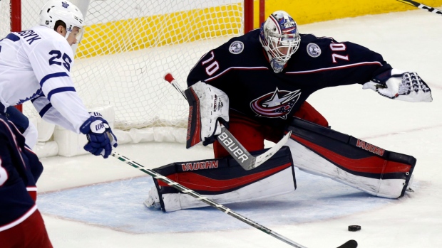 Korpisalo Blue Jackets Take Down Maple Leafs Tsn Ca