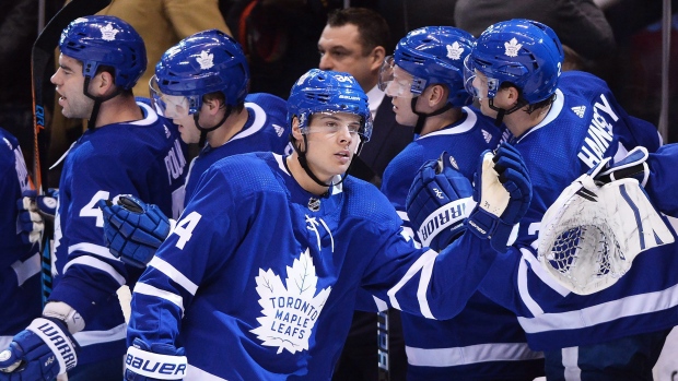 Auston Matthews, Zach Hyman provide spark with second-period goals